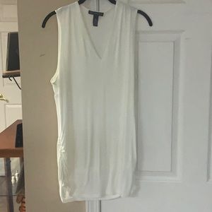 INC White Sleeveless top sz XL